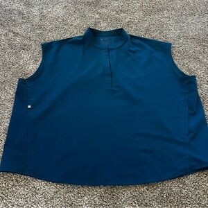 Figs Rafaela Oversized Scrub Top Teal